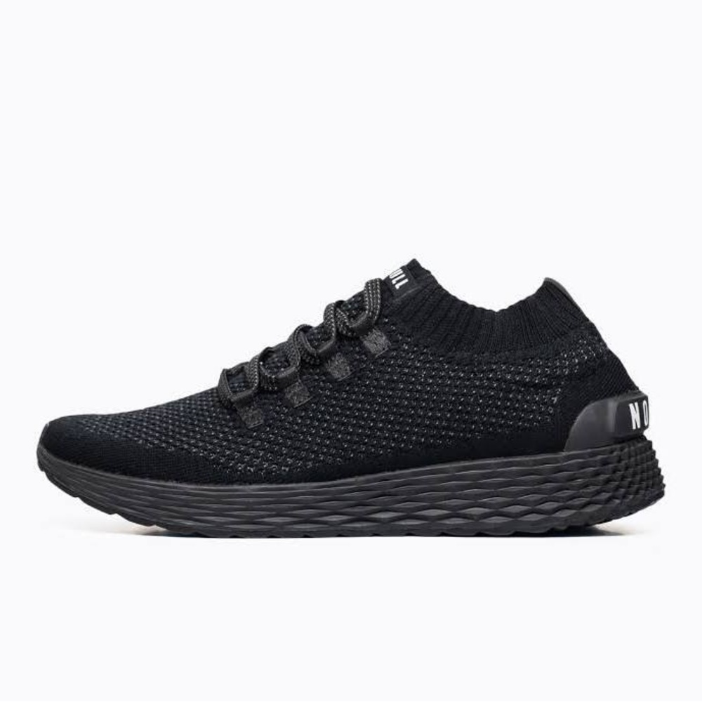 NOBULL BLACK REFLECTIVE KNIT RUNNER - Size 11